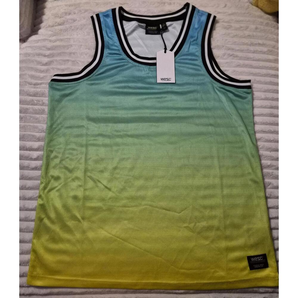 WESC Gradient Mesh Activewear Tank Top